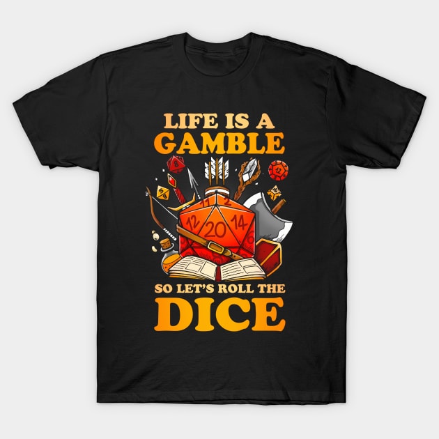 Gamble Dice T-Shirt by Vallina84